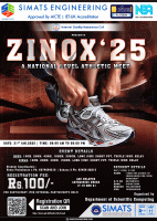 ZINOX'25 National Athletic Meet Poster